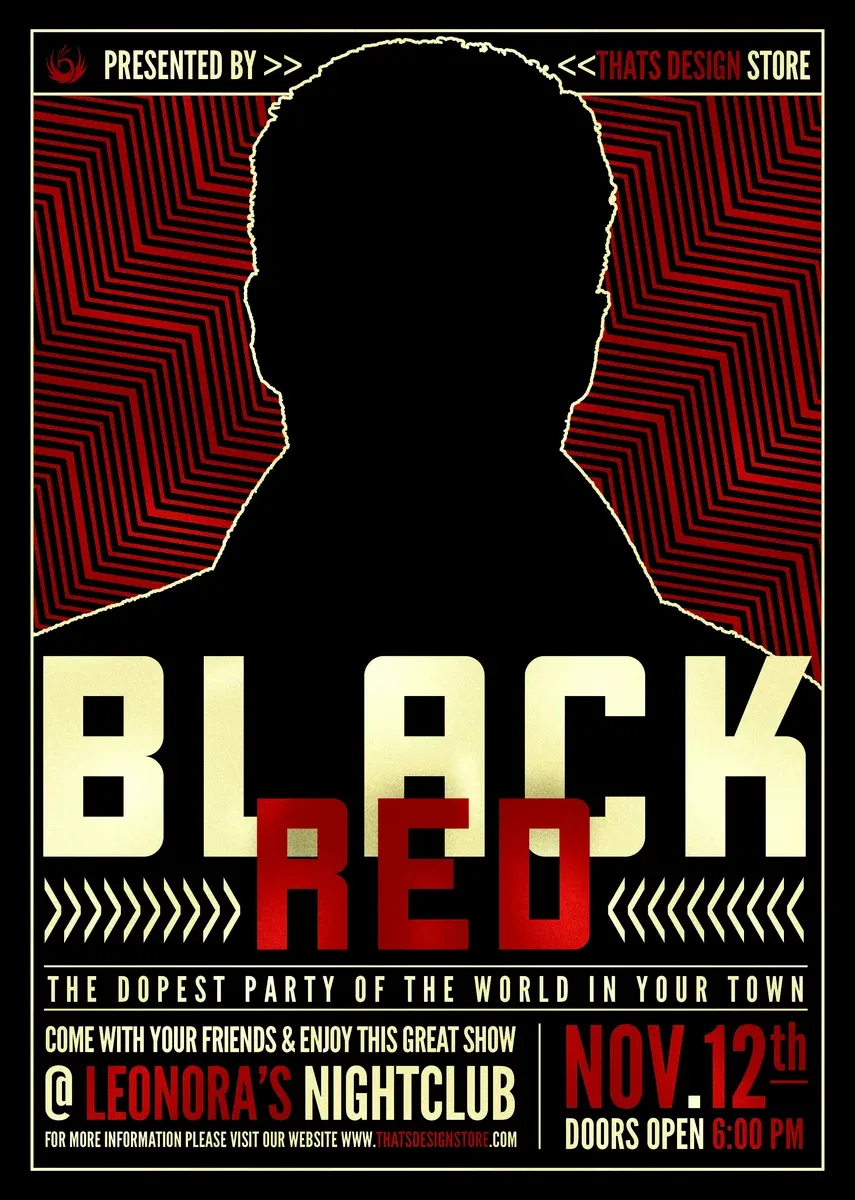 Black & Red Flyer Template V3