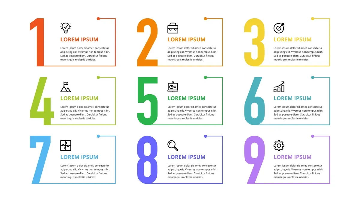 Numbers Business Infographic