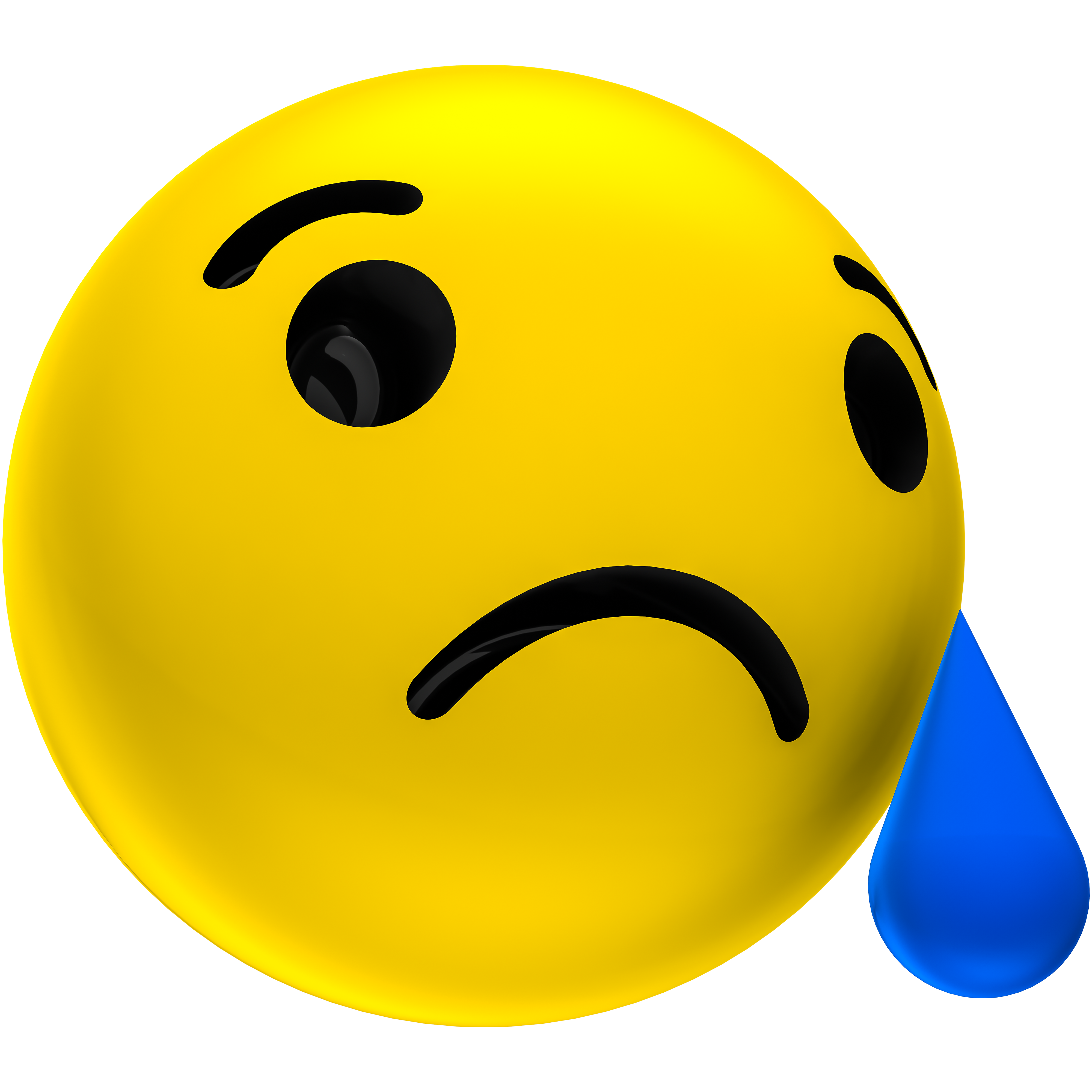 3D Sad 04 Reaction Icon