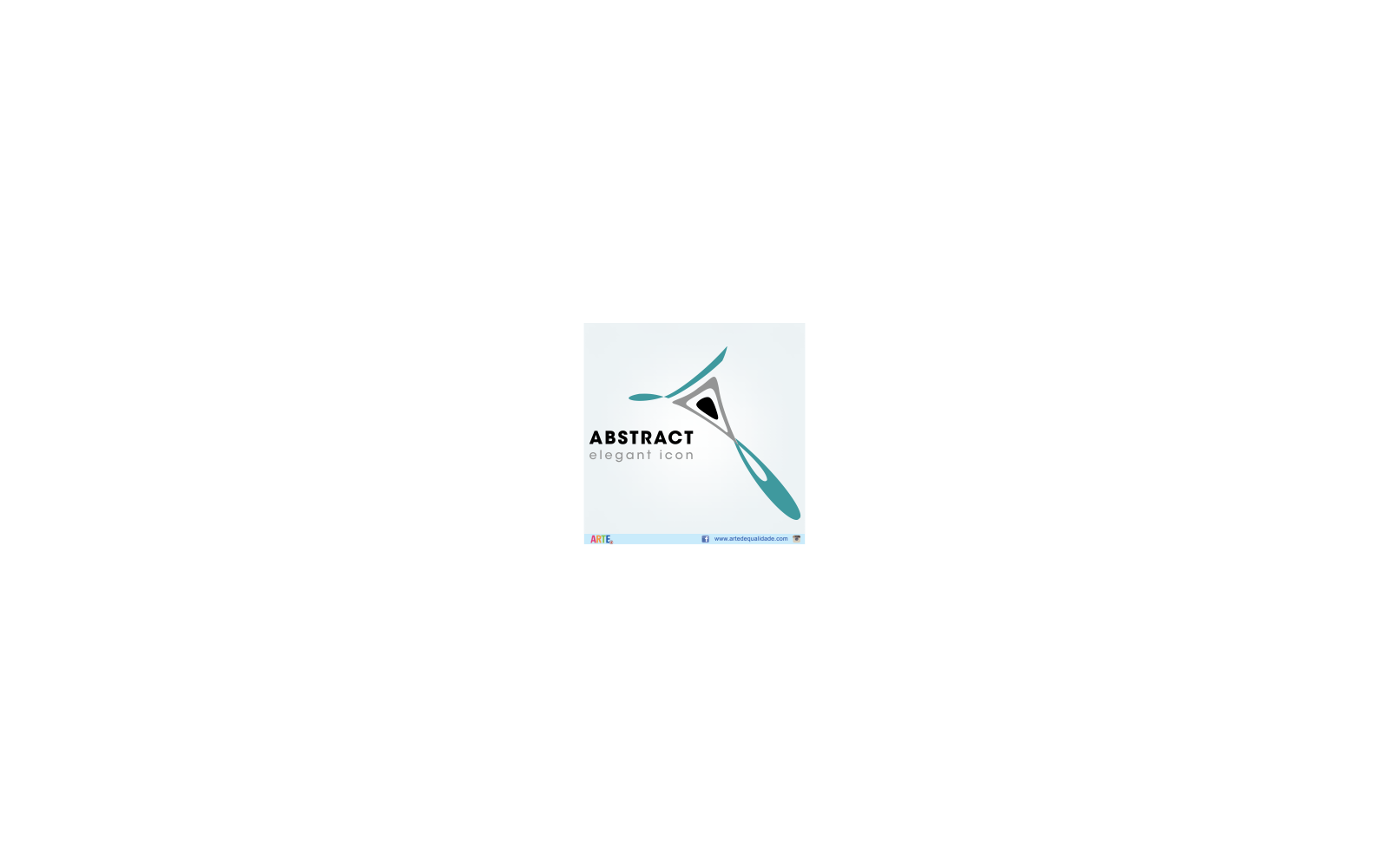 Teal Abstract Swoosh Logo