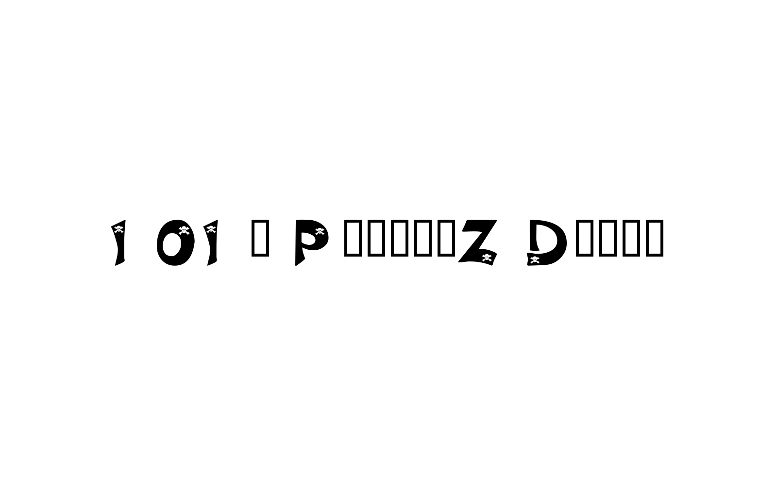 101! PirateZ Decor