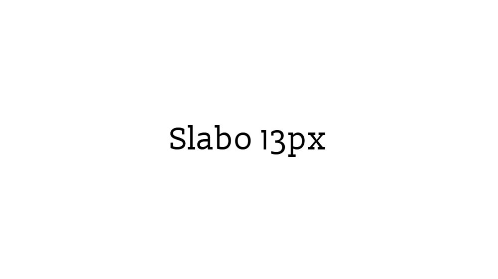 Slabo 13px