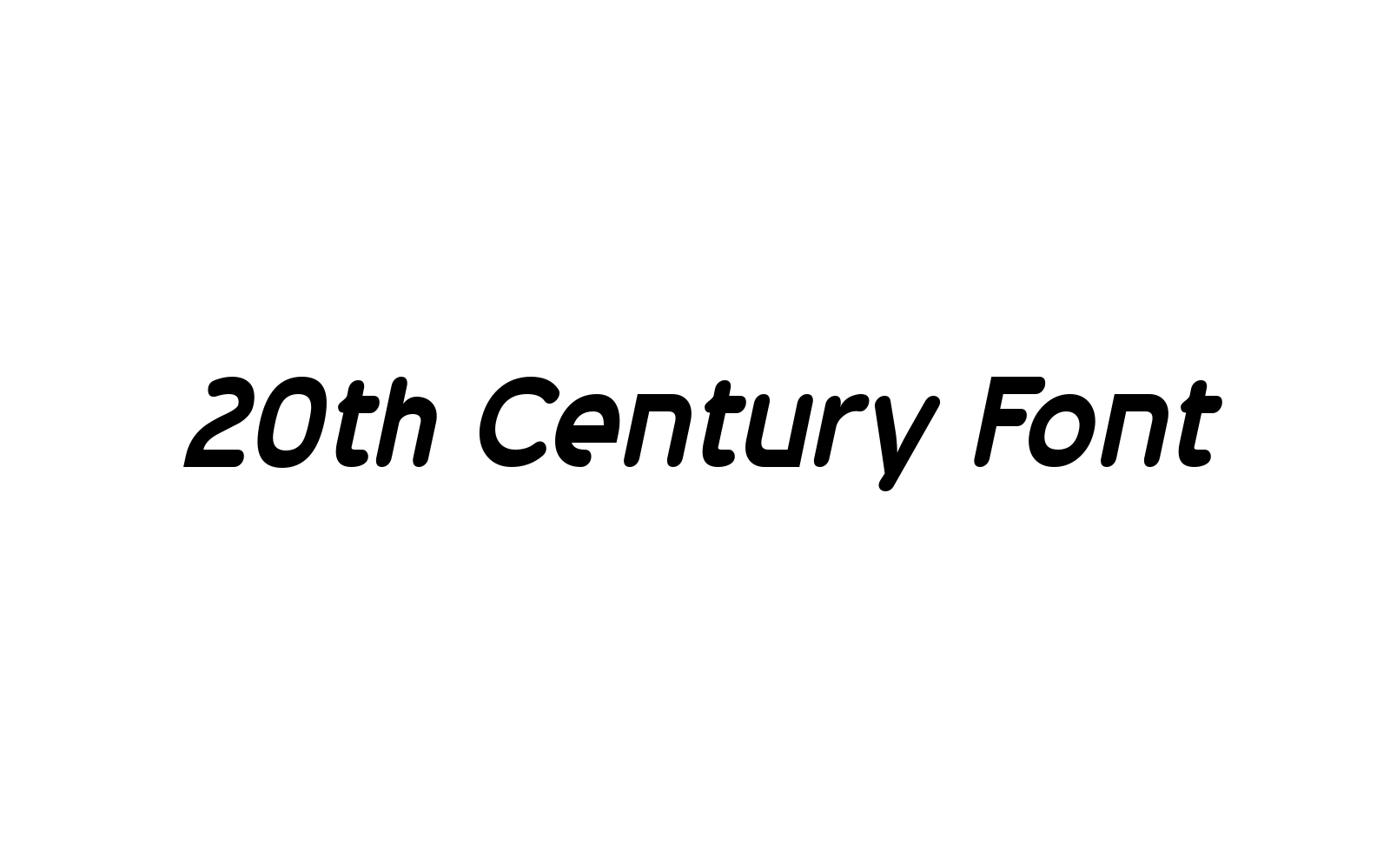20th Century Font Font Family