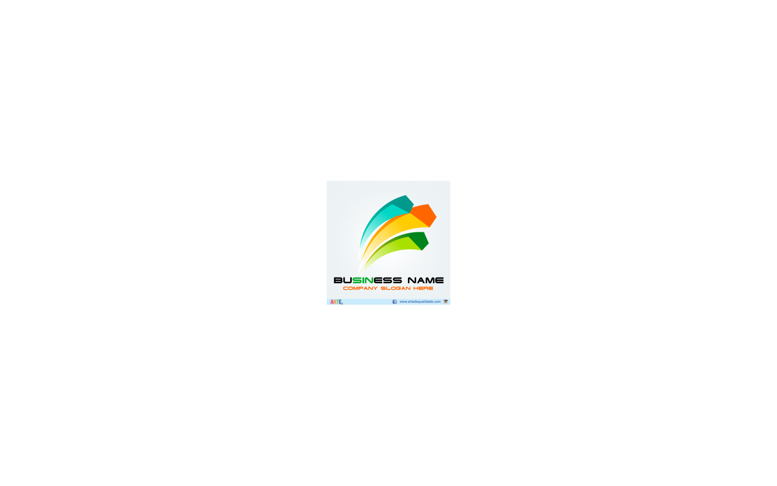 Colorful Swoosh Arrow Abstract Logo