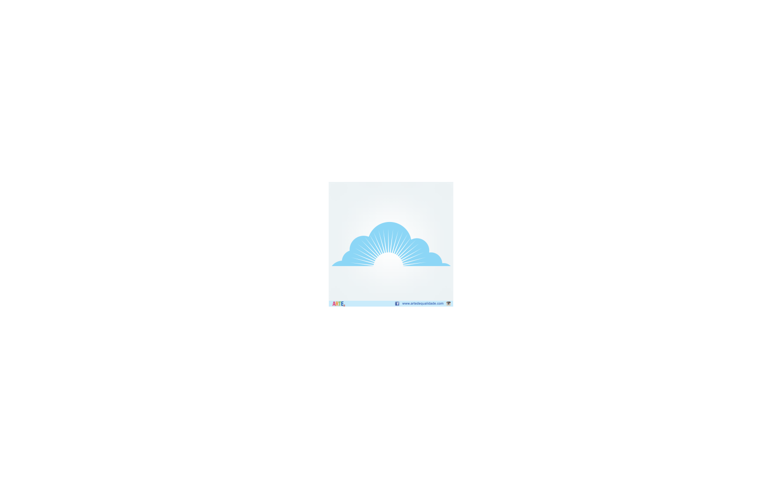 Blue Cloud Sunburst Logo