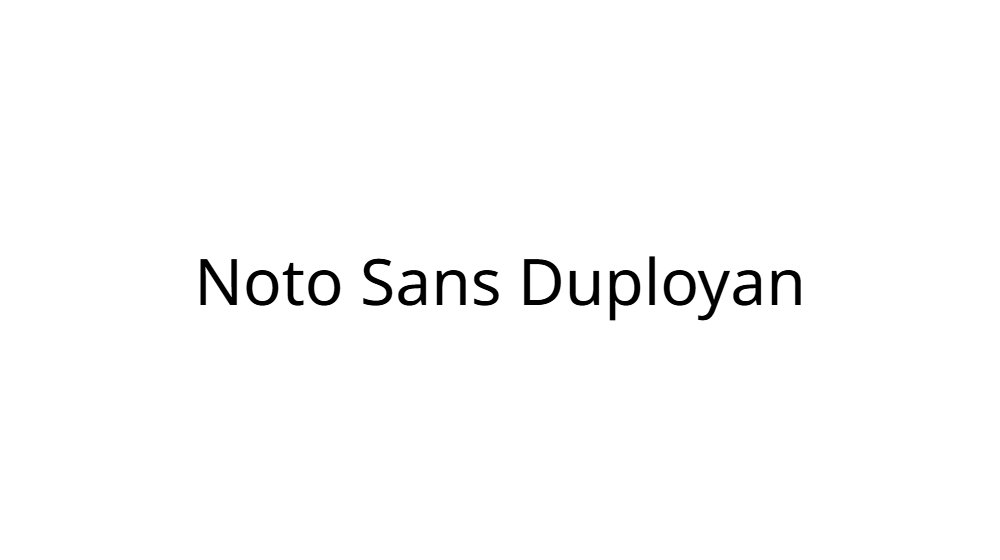 Noto Sans Duployan