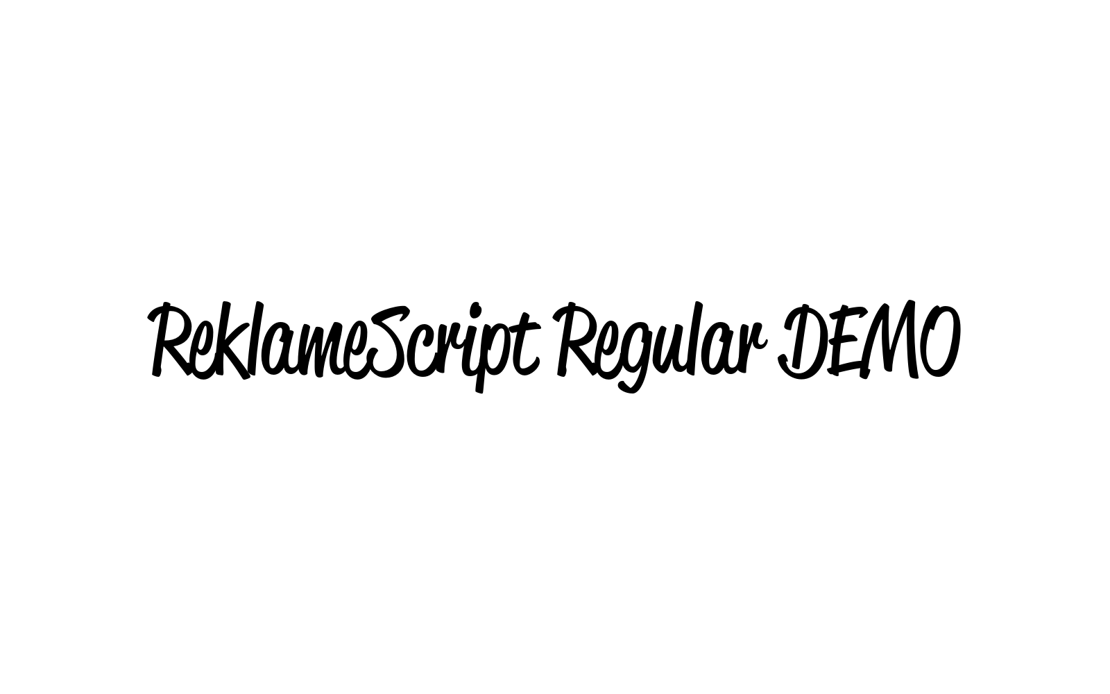 ReklameScript Regular DEMO