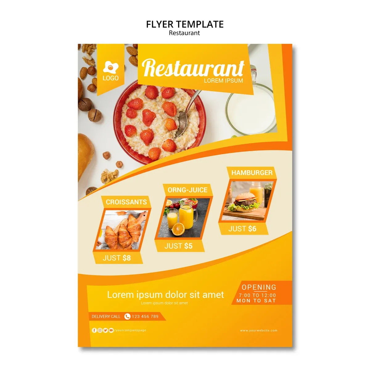 Marketing Publicity With Flyer Template