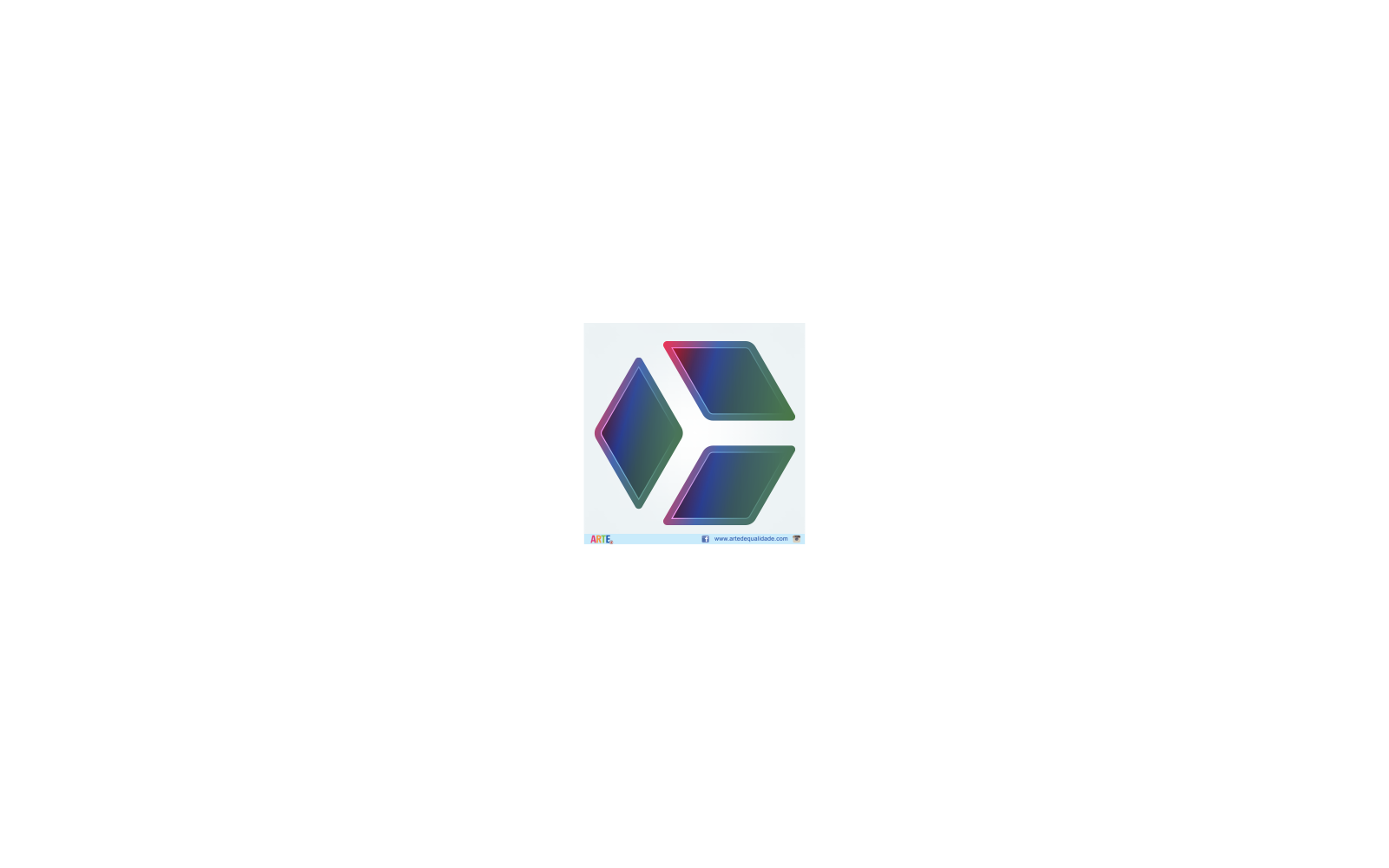 Gradient Diamond Geometric Mark Logo