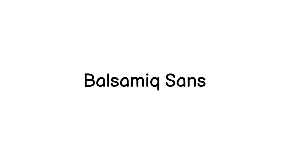 Balsamiq Sans