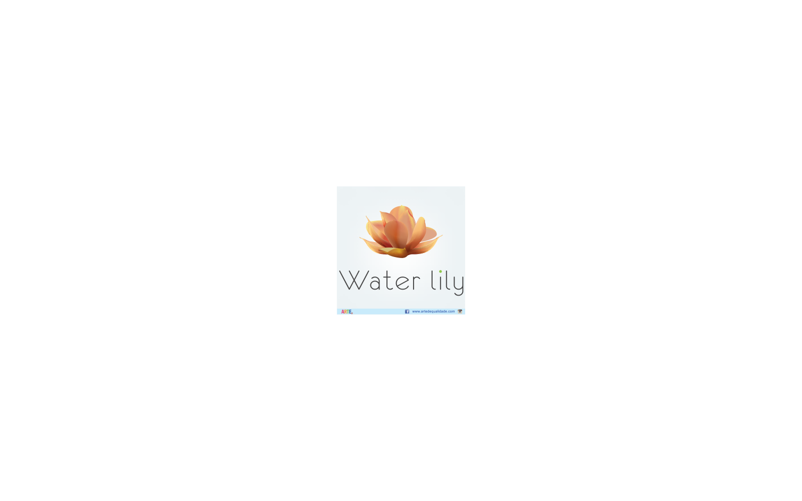 Water Lily Lotus Flower Logo