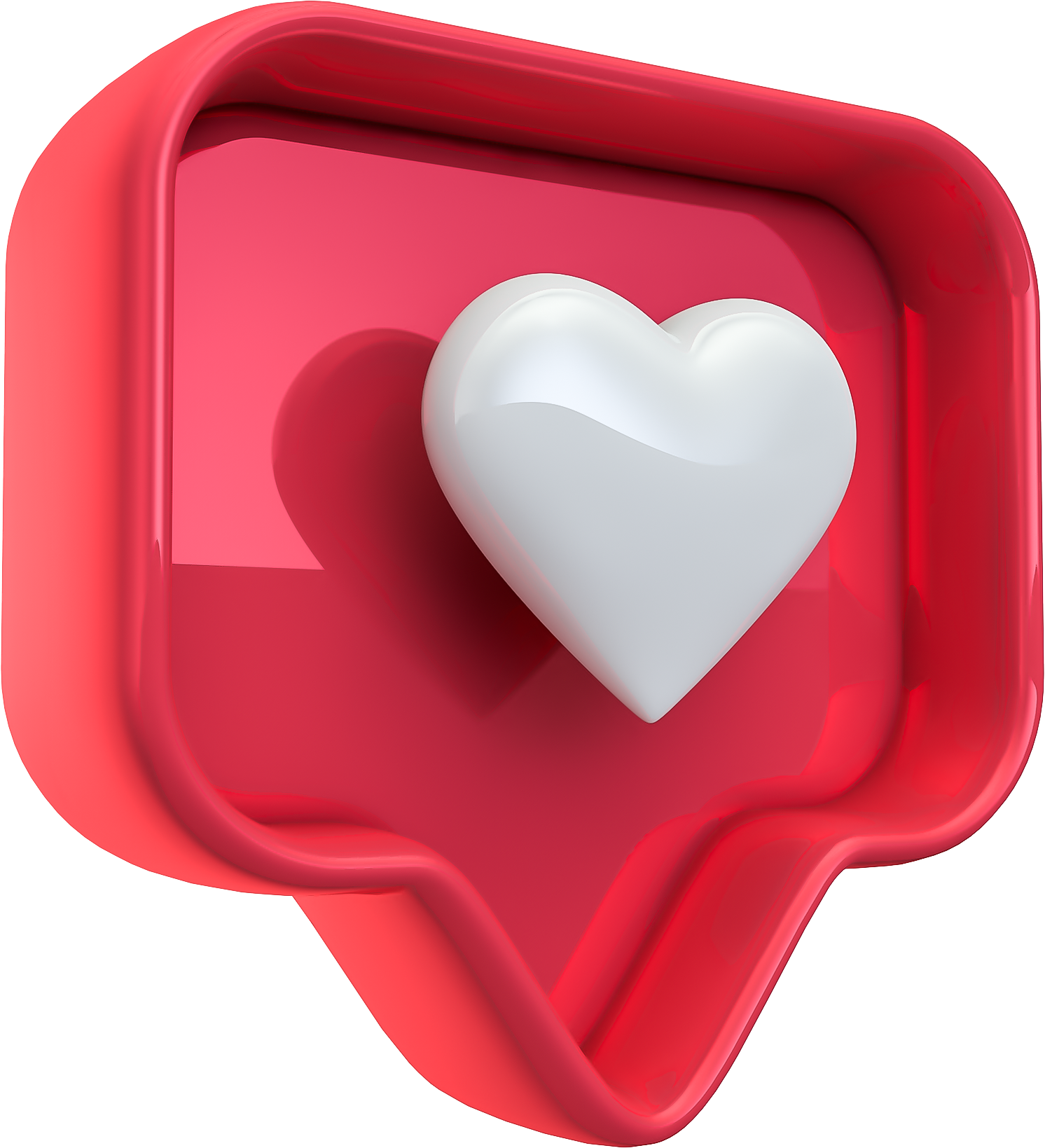 3D Instagram Like 03 Reaction Icon