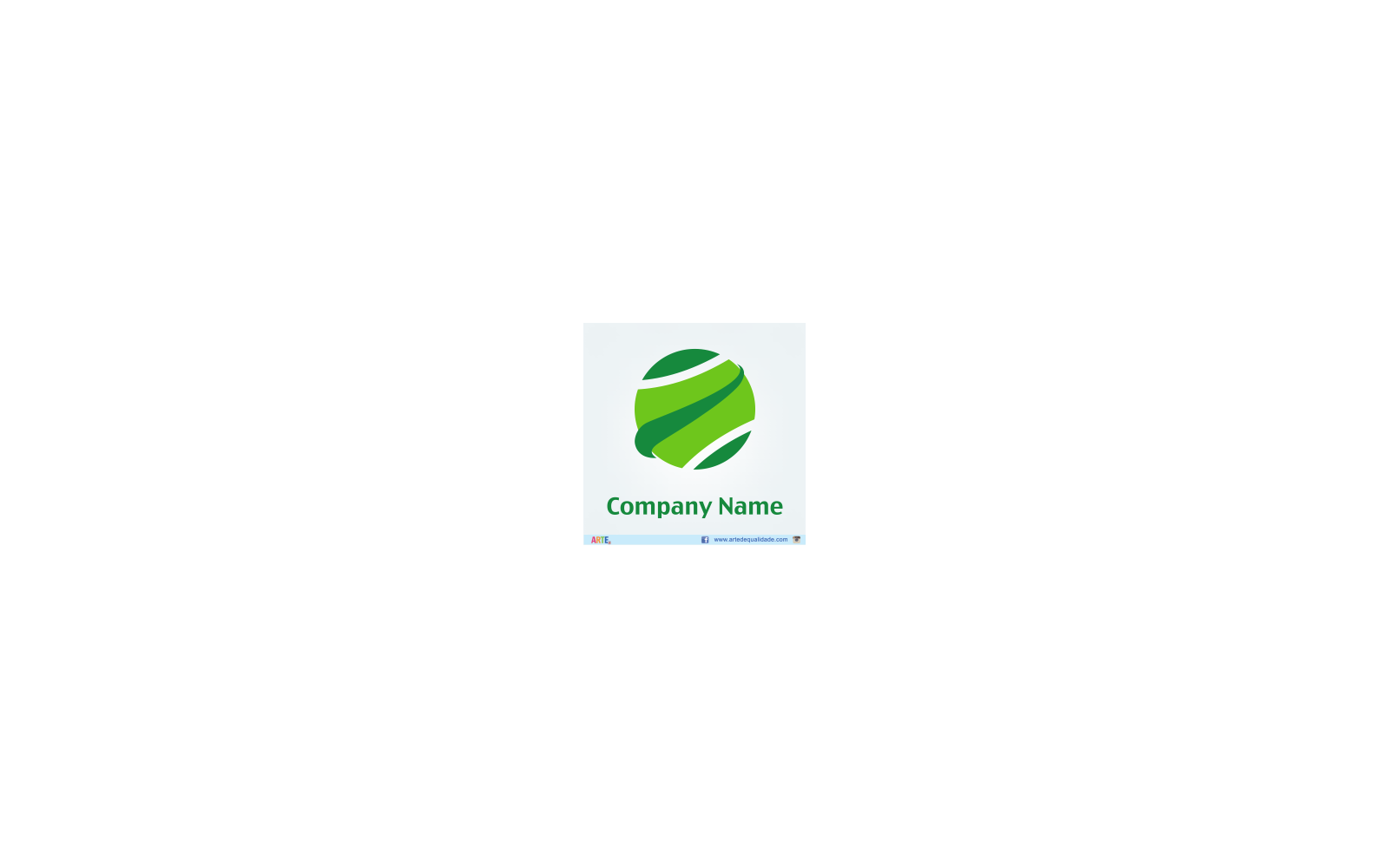 Green Swoosh Circle Logo