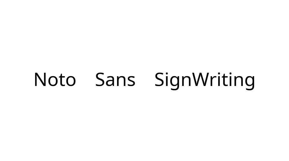 Noto Sans SignWriting