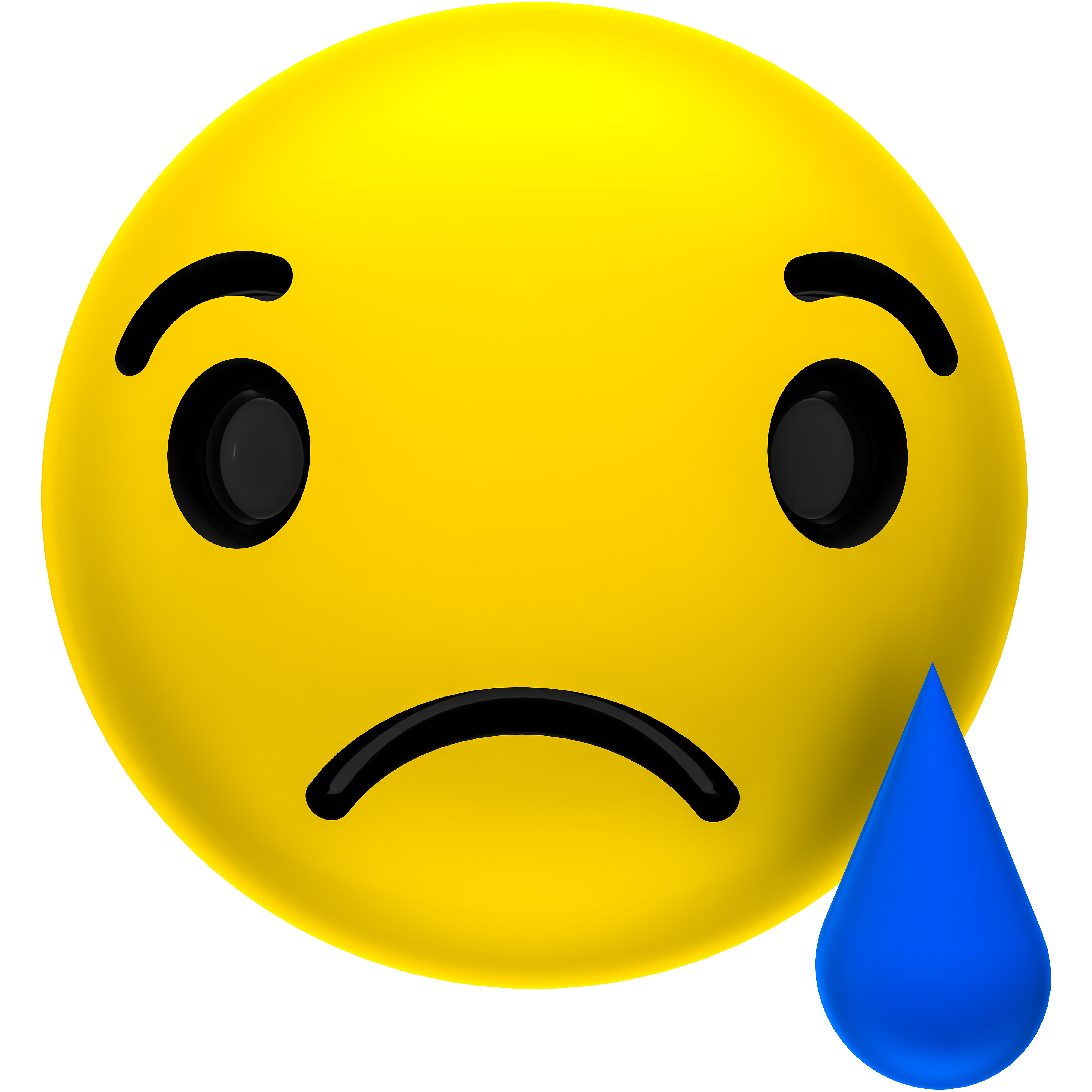 3D Sad 01 Reaction Icon