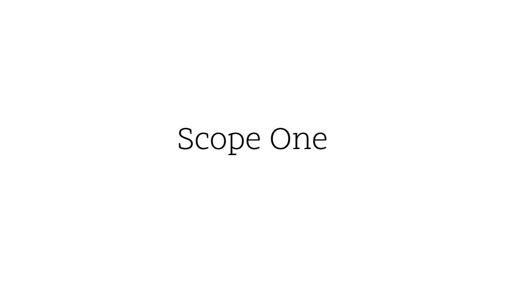 Scope One