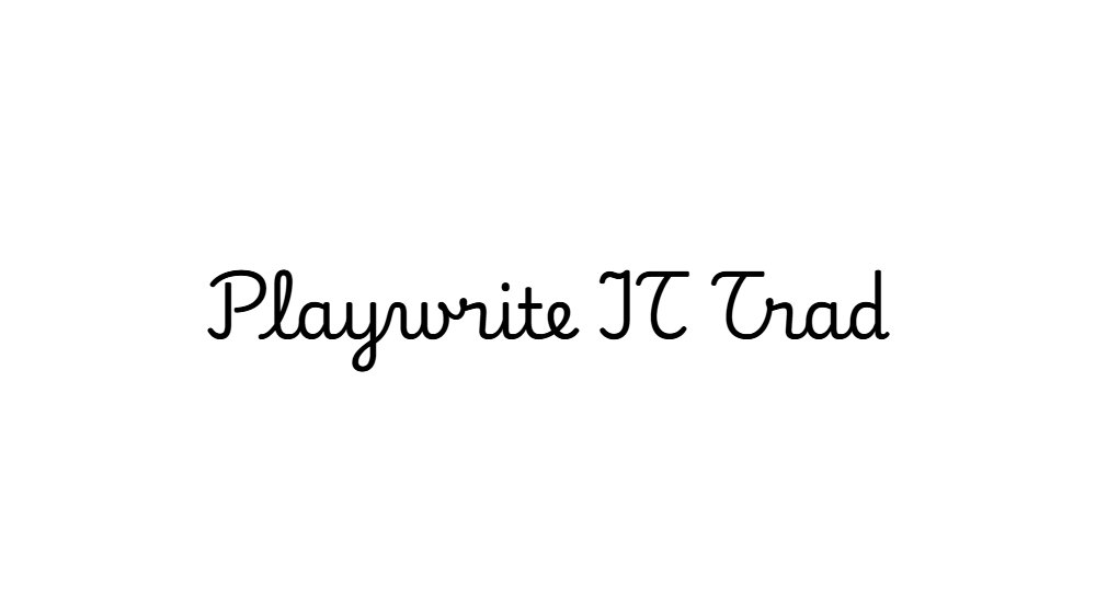Playwrite IT Trad