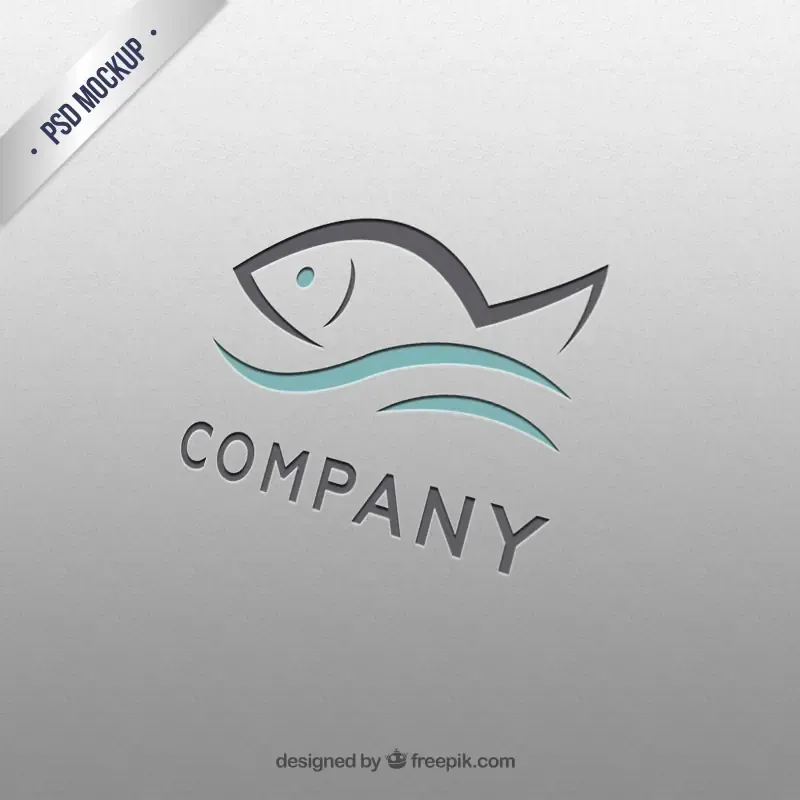 Plantilla Logo Pez