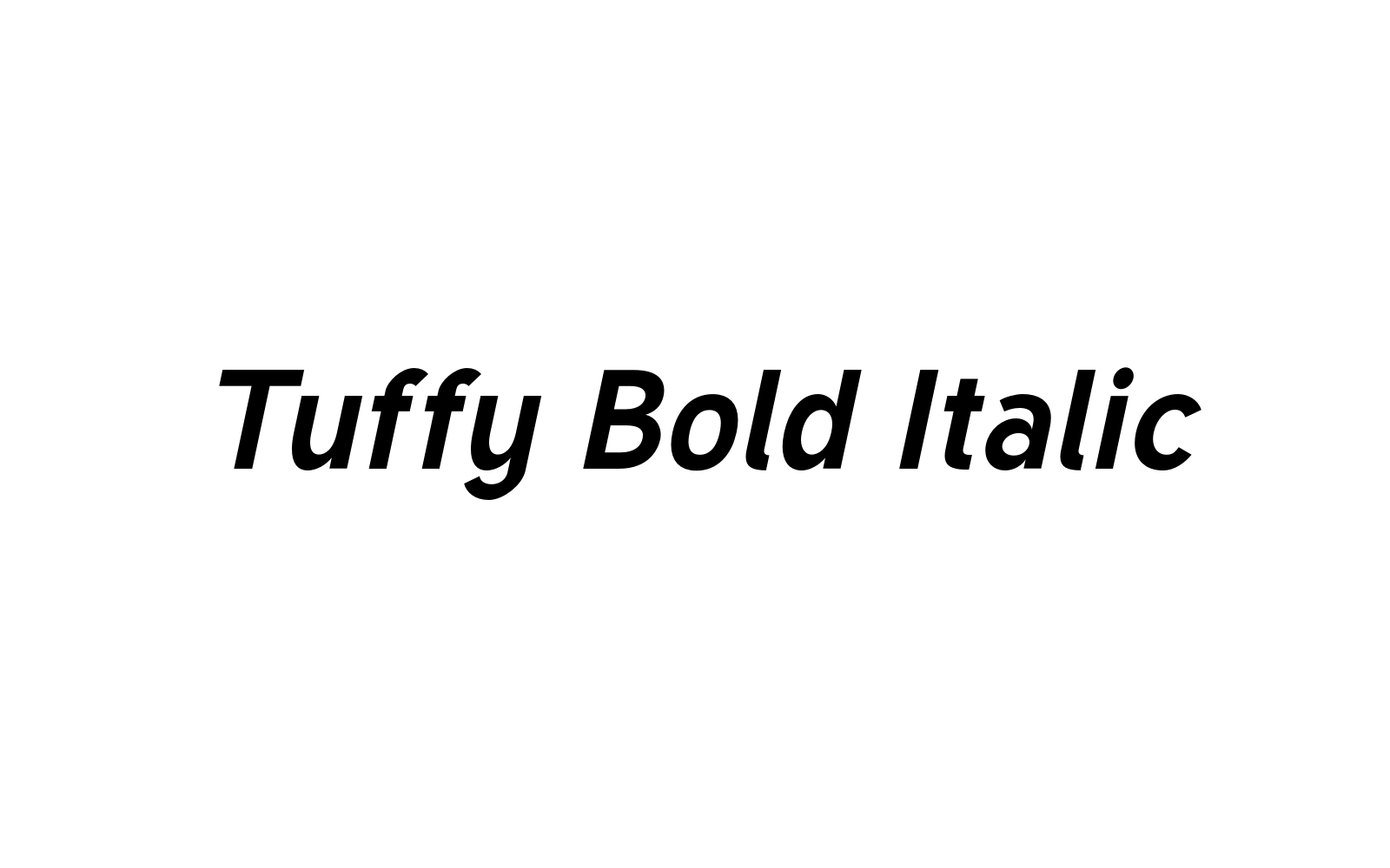 Tuffy Bold Italic