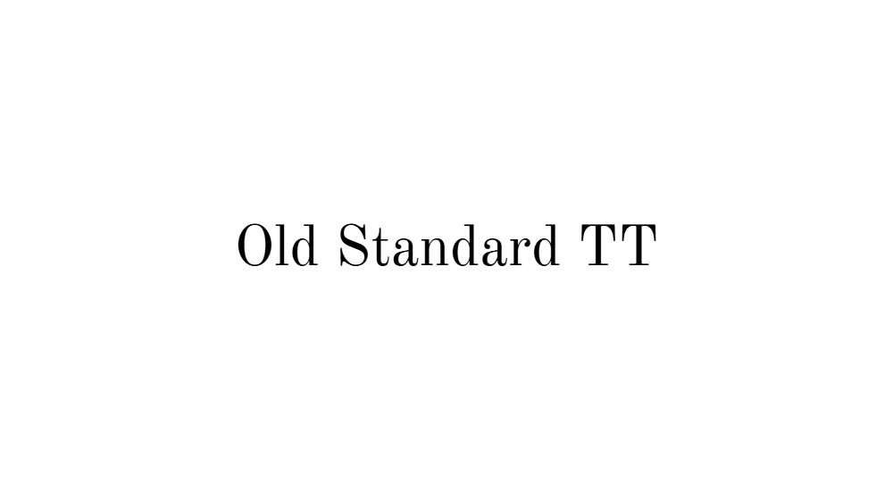 Old Standard TT
