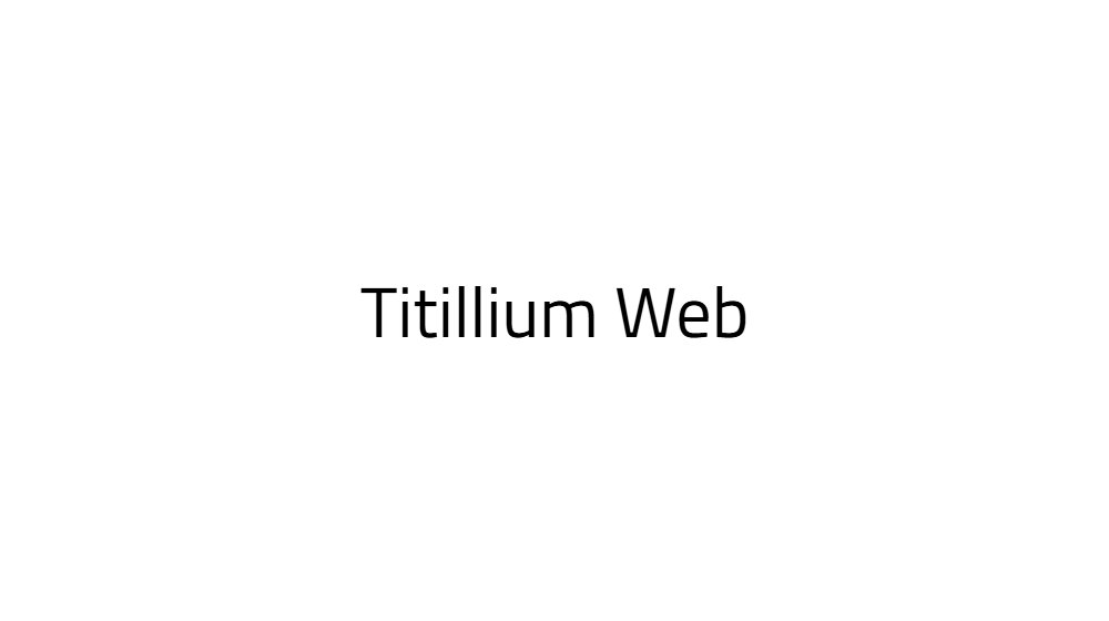Titillium Web
