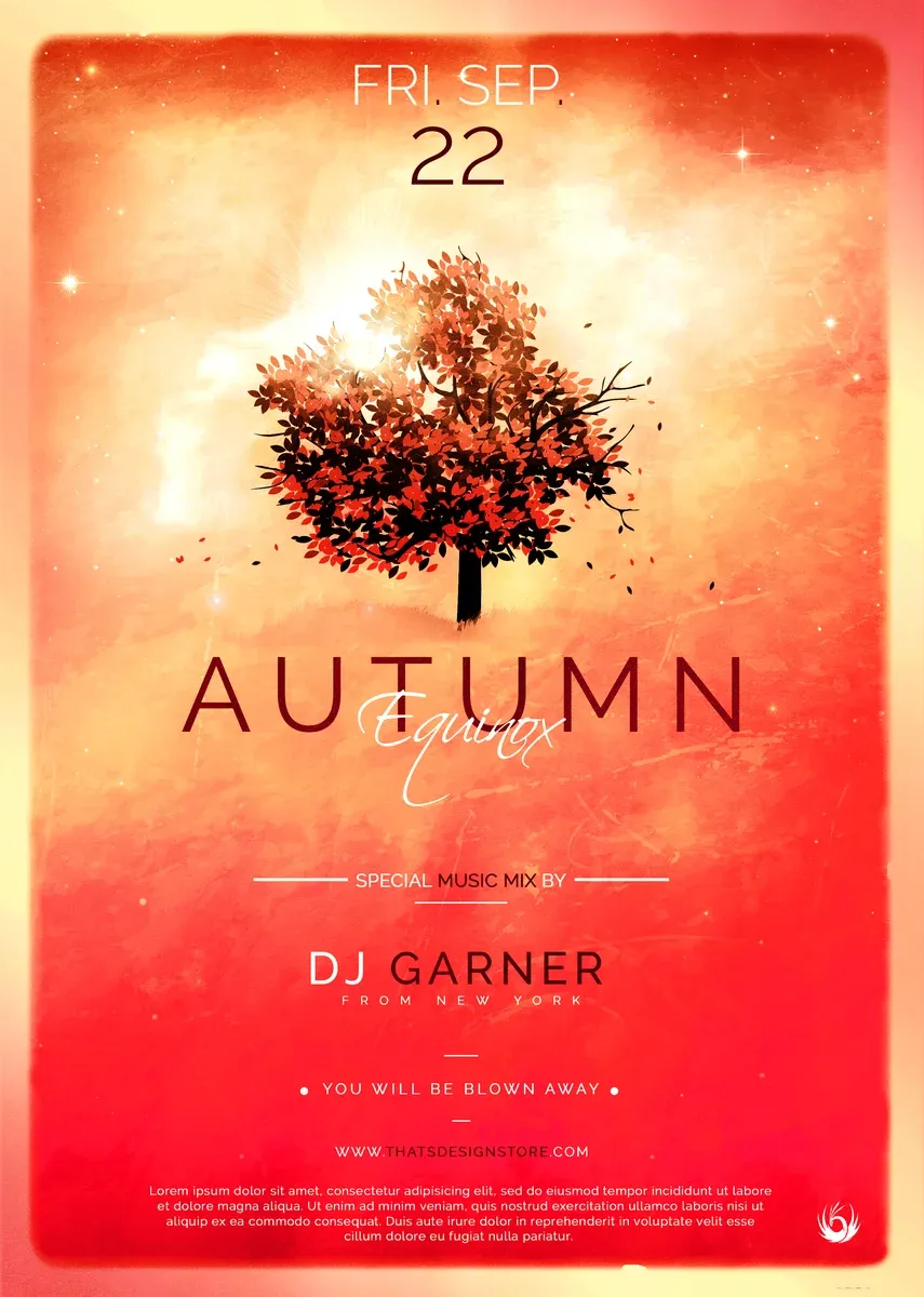 Autumn Equinox Flyer Template V3
