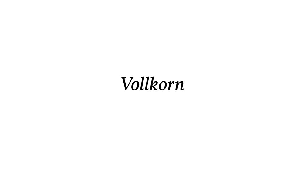 Vollkorn
