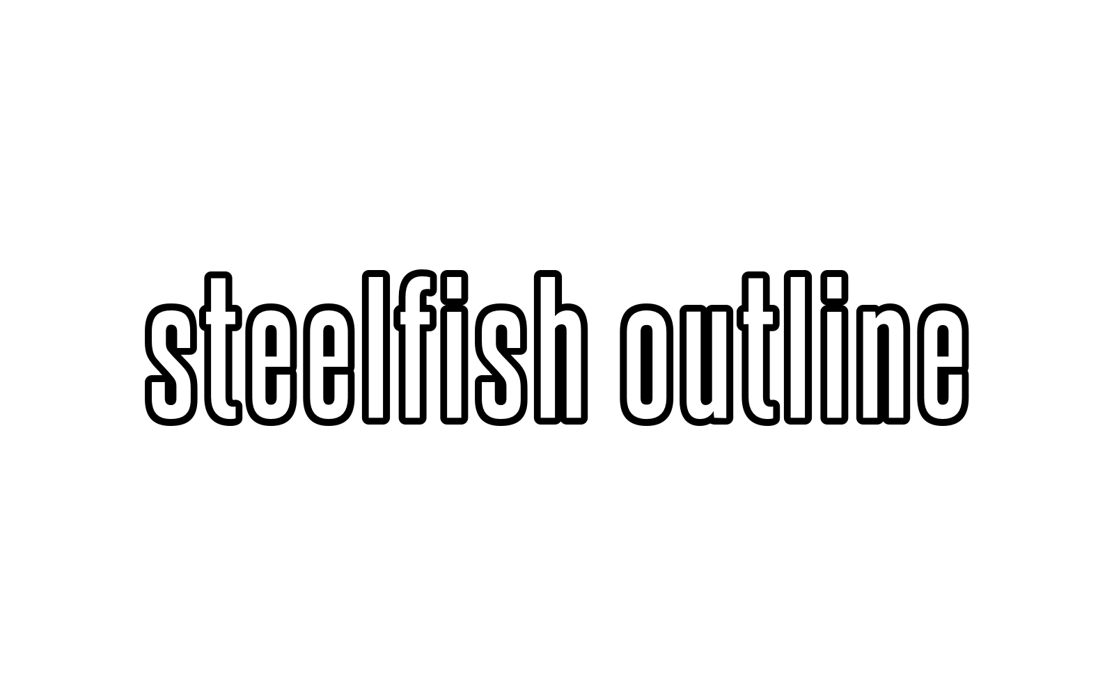 steelfish outline