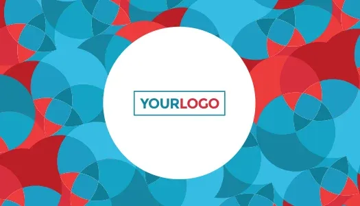 Modern Circles Stationery Business Cards Business Card Back Vector Template