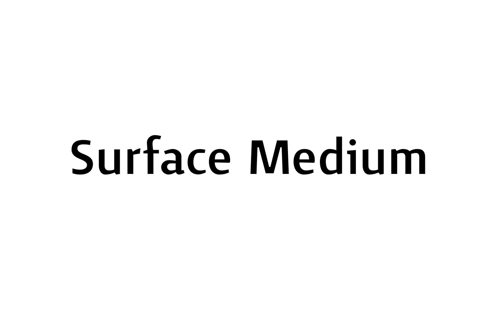 Surface Medium