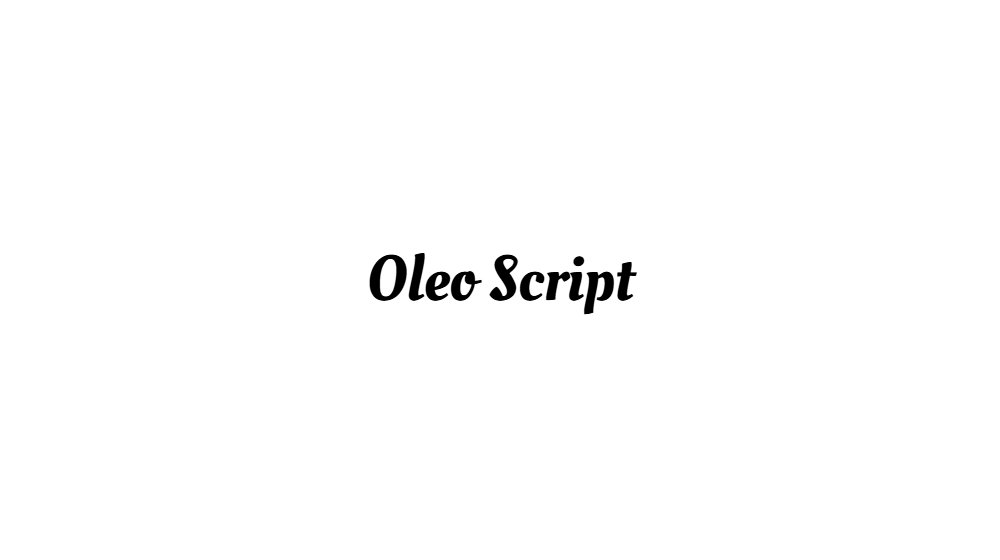 Oleo Script