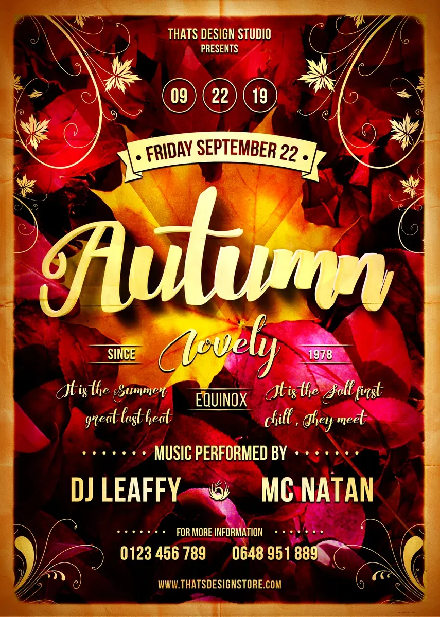 Autumn Equinox Flyer Template V1