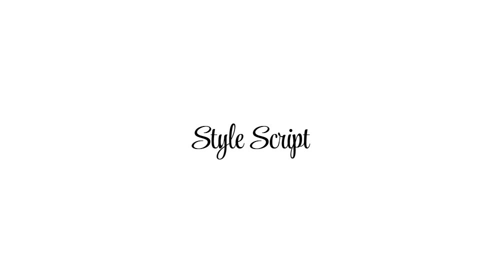 Style Script