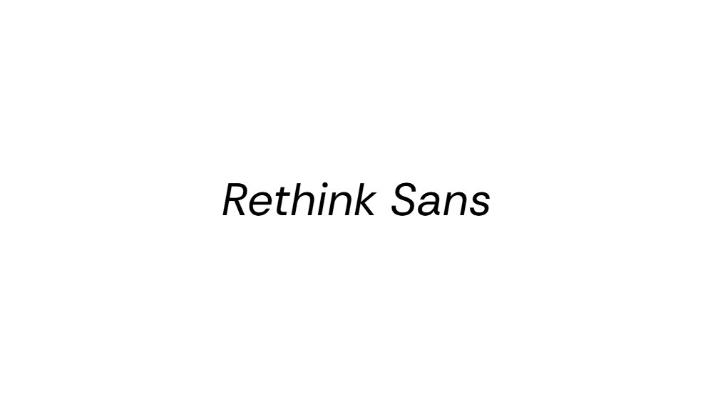 Rethink Sans