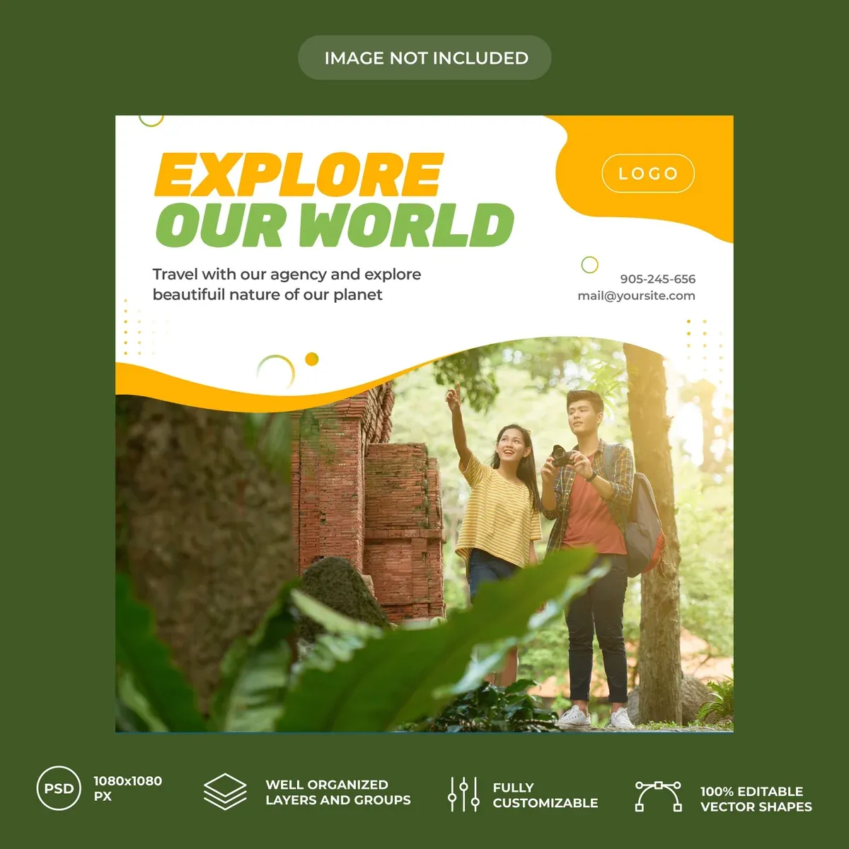 Travel Social Media Banner Template