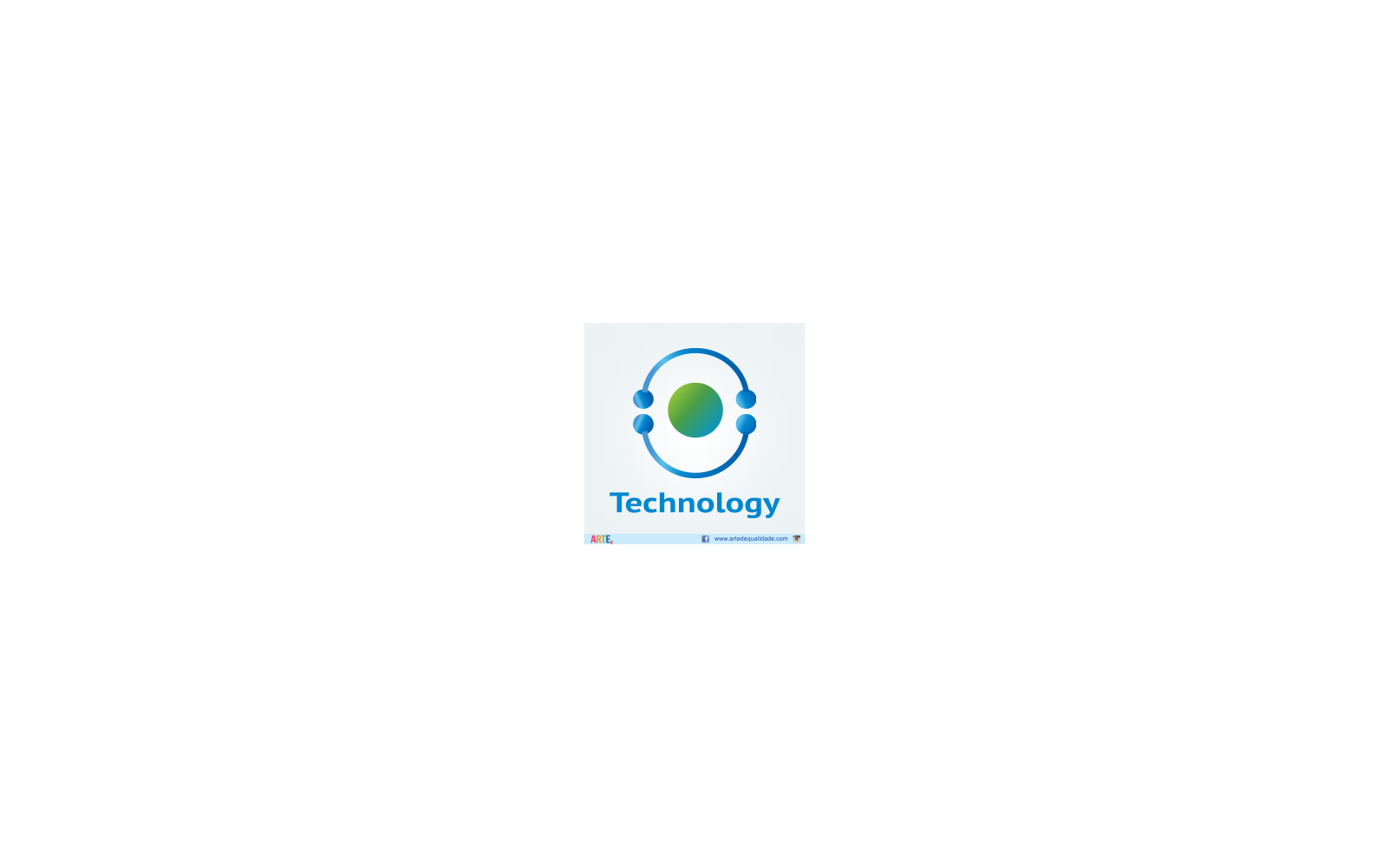 Technology Blue Ring Node Logo