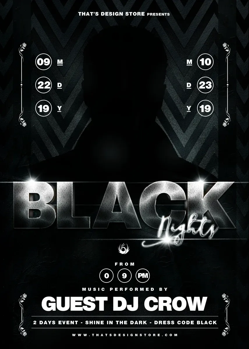 Black Nights Flyer Template V2