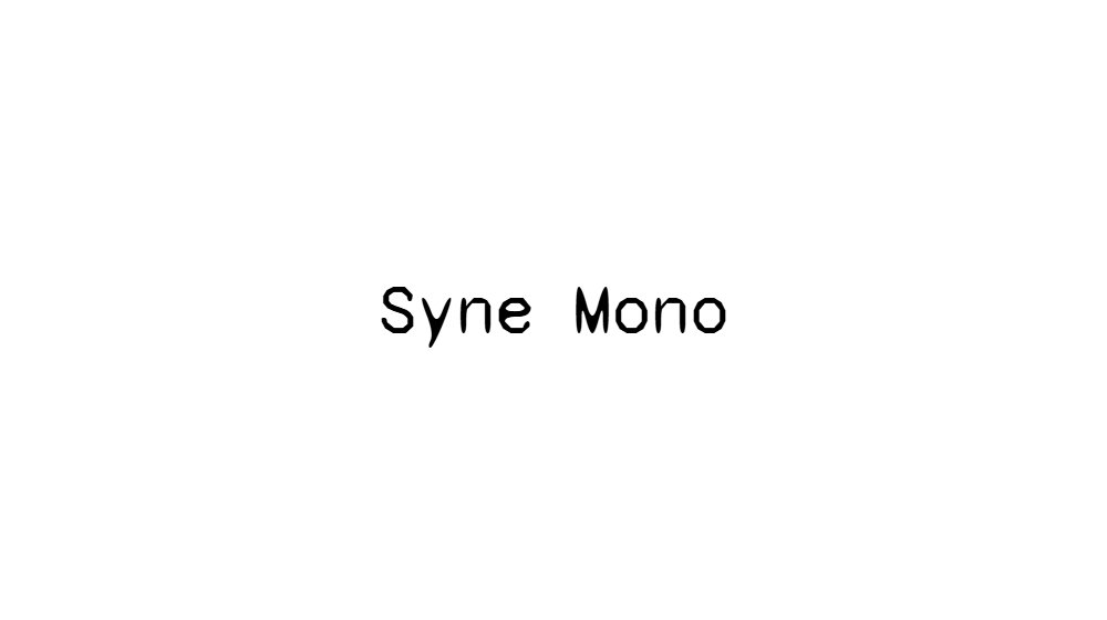 Syne Mono
