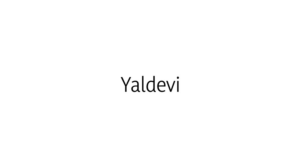 Yaldevi