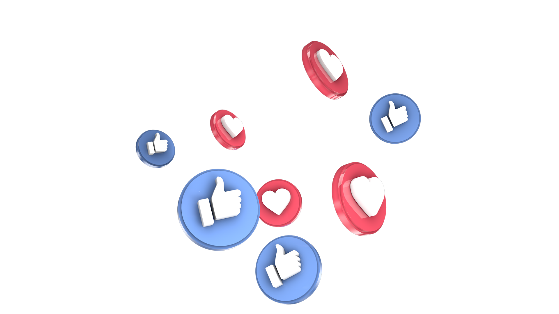 3D Love Like 1 Reaction Icon