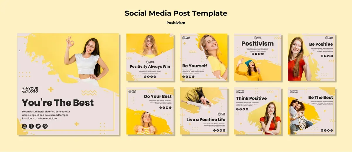 Positivism Social Media Post Template