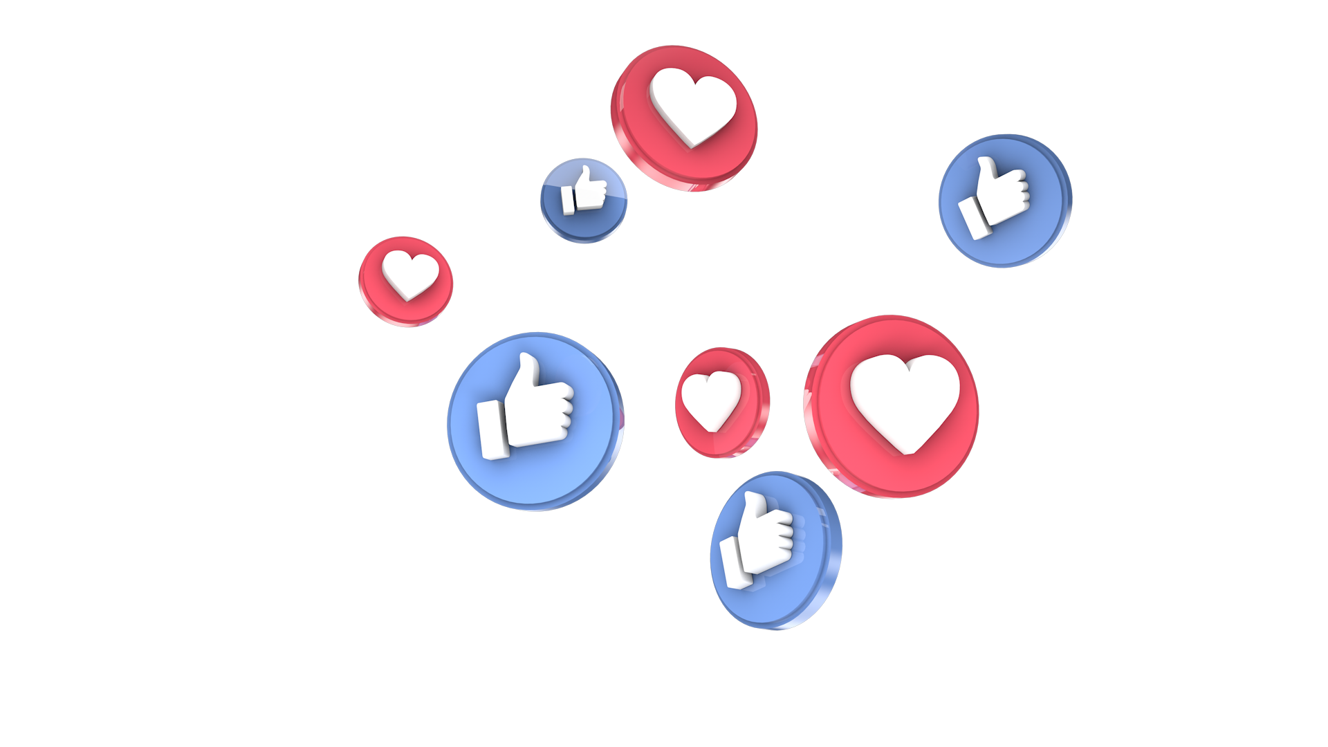 3D Love Like 2 Reaction Icon