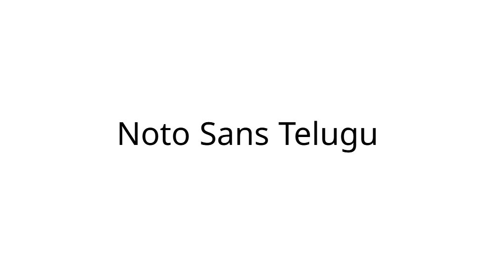 Noto Sans Telugu