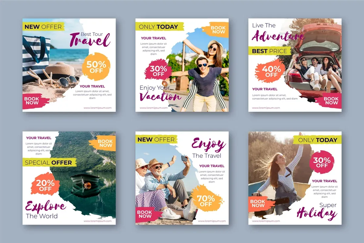 Travel Sale Instagram Post Collection Template