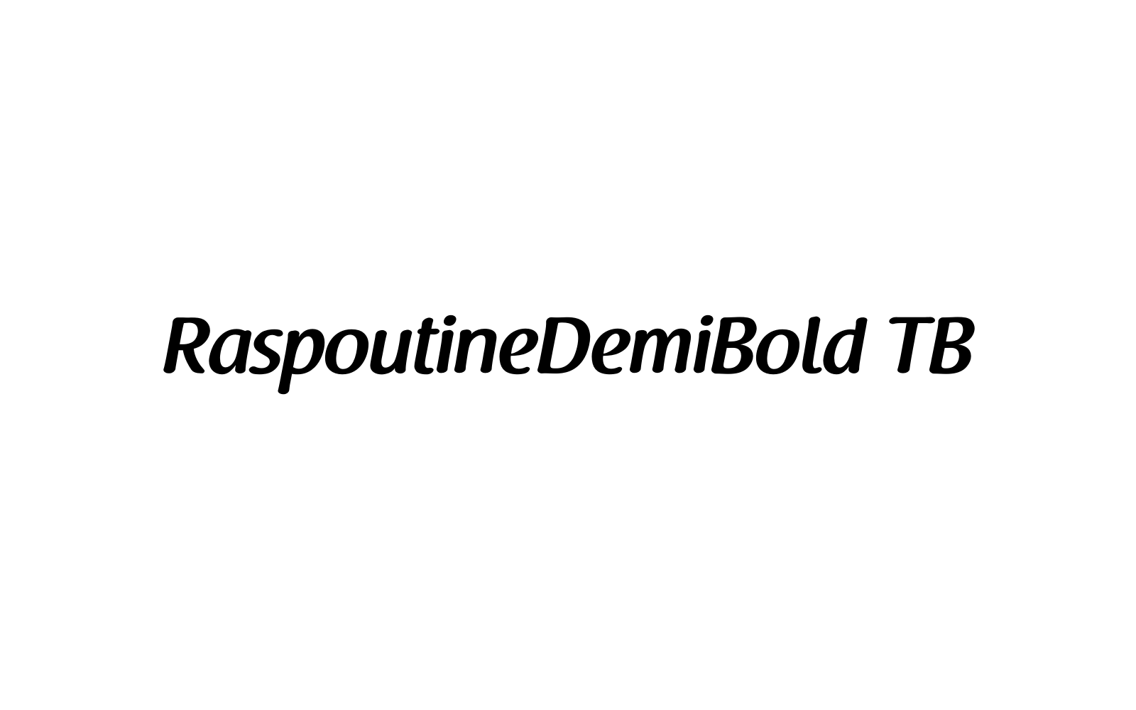 RaspoutineDemiBold TB