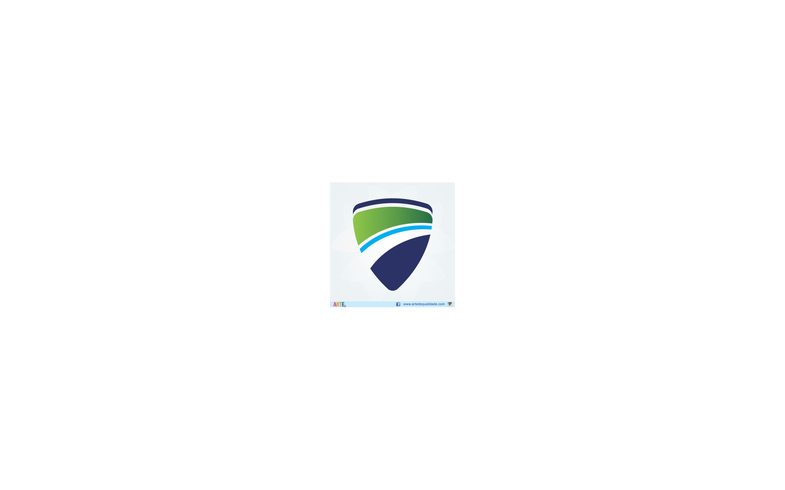 Green Blue Wave Shield Logo