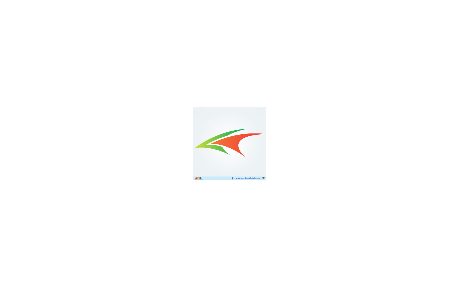 Red Green Dynamic Swoosh Logo
