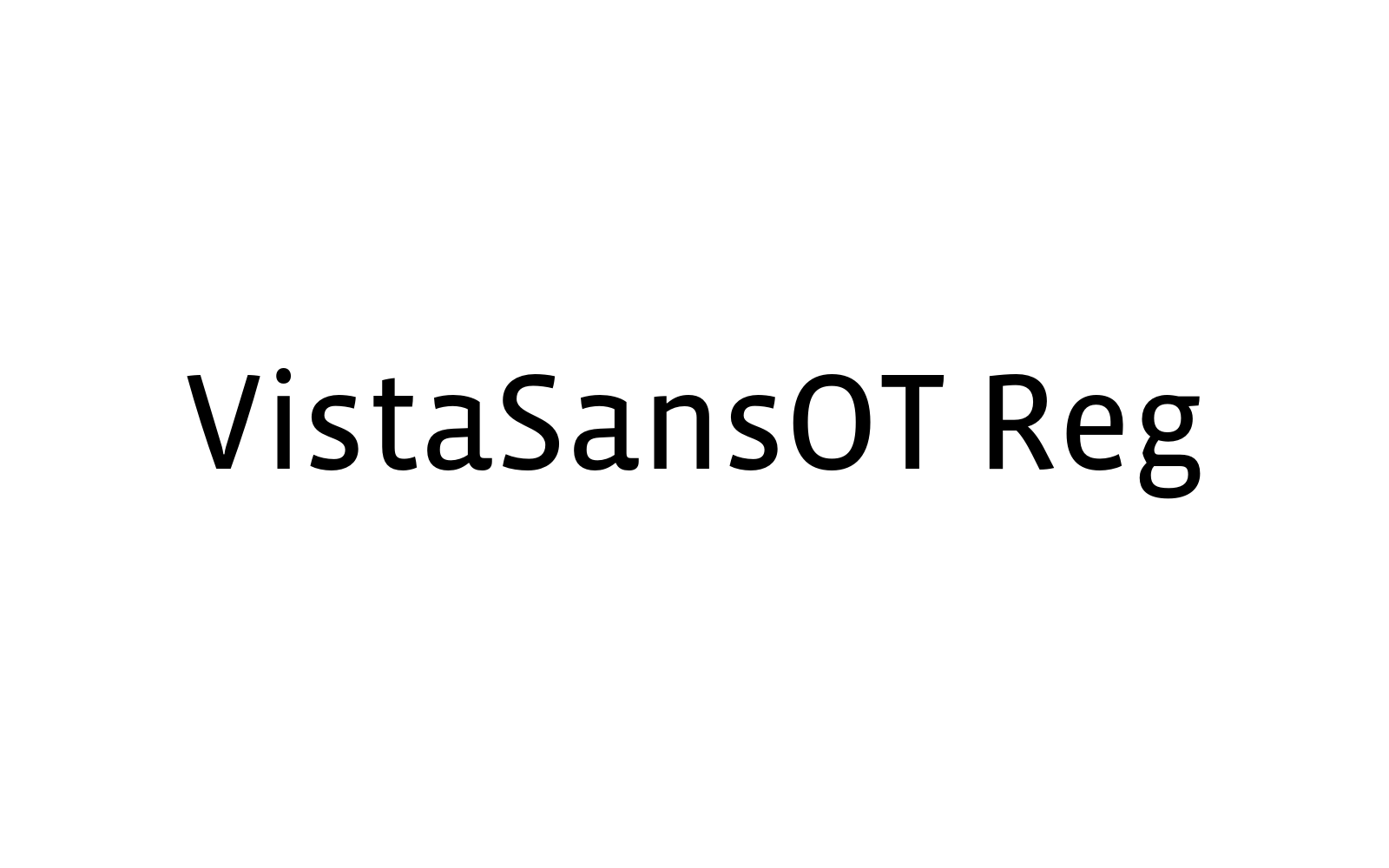 VistaSansOT Reg