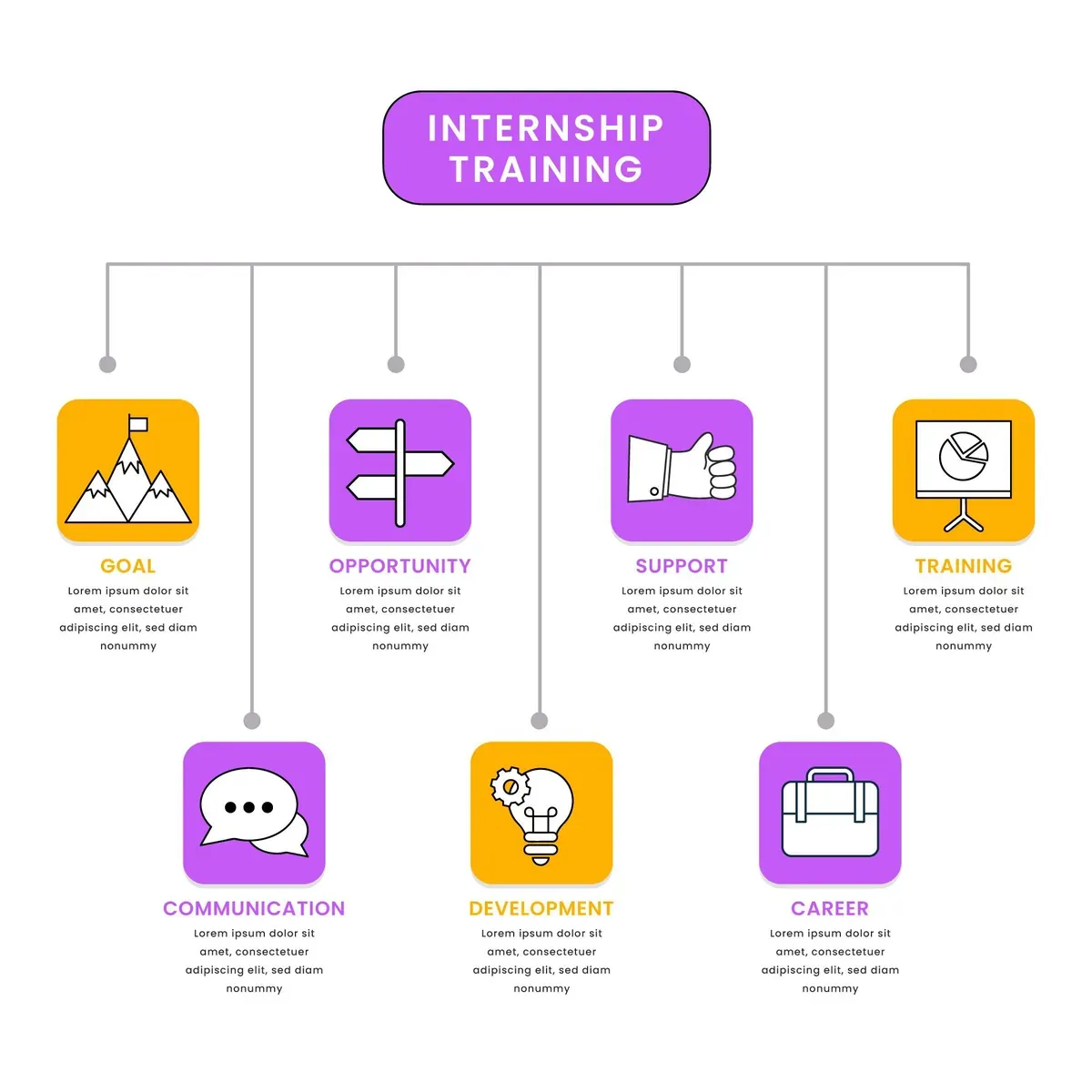 Internship Training Infographic