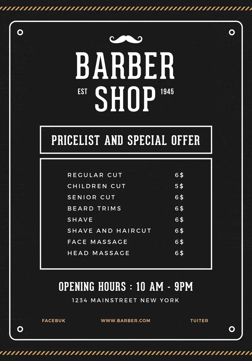 Barber Shop Flyer
